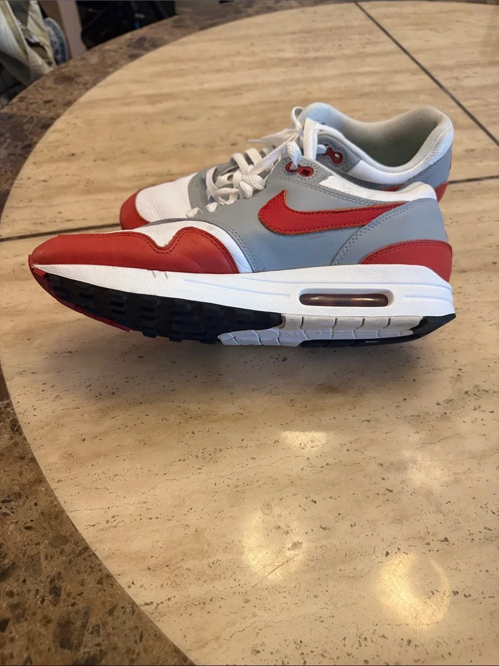 Nike Air Max Men's Athletic martian sunrise,White, Gray, Red